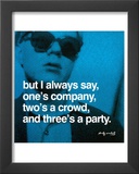 Three's a Party Poster by Andy Warhol