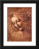 Female Head La Scapigliata Prints by Leonardo da Vinci 