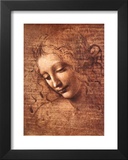 Female Head La Scapigliata Art by Leonardo da Vinci 