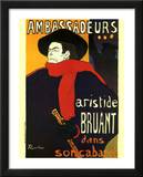 Henri de Toulouse-Lautrec (Ambassadeurs, Aristide Bruant dns Soncabaret) Art Poster Print Prints