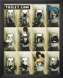 Toilet Cam (Bathroom Scenes) Art Poster Print Posters