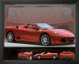 2006 Ferrari 430 Red Car Art Print Poster Prints
