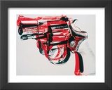 Gun, c.1981-82 (black and red on white) Poster by Andy Warhol