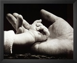 Sarah in Her Dad's Hand Poster