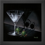 Michael Godard He Devil She Devil Martini Art Print Poster Posters