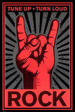 La main Rock Metal : Acorde juste et joue très fort ! Posters