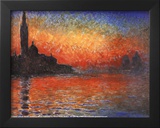 Claude Monet (Sunset in Venice) Art Poster Print Posters