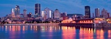 Port of Montreal and Downtown at Dusk Posters by Denis Roger