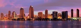 San Diego Downtown Sunset Panorama, California Print