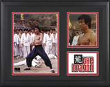 Bruce Lee "The Dragon" framed presentation with two photos Framed Memorabilia