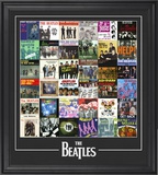 The Beatles "Singles Around The World" framed presentation Framed Memorabilia