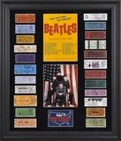 The Beatles 1964 U.S. Tour framed presentation with 23 replica concert tickets Framed Memorabilia