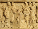 Carvings on the Arch of Septimus Severus, Leptis Magna Roman Ruins, Libya Photographic Print by Gary Cook