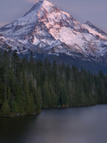 Mt. Hood at Twilight with Lost Lake in the Foreground, Oregon, USA Photographic Print by David Cobb