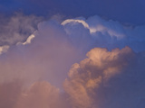 Skyscape with Supercell Updrafts at Sunset Near Norman, Oklahoma, USA Photographic Print by Charles Doswell