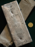 Large Silver Bullion Bar Photographic Print by Jeff Daly