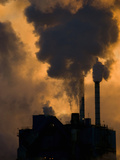 Air Pollution Emissions from a Paper Mill Photographic Print by Marc Epstein