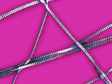 Collagen Fibrils from Human Skin Showing the Characteristic Cross Banding, SEM Fotografie-Druck von Donald Fawcett