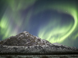 Aurora Borealis over Mount Dillon, Brooks Range, Alaska, USA Photographic Print by Patrick Endres