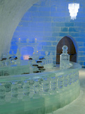 Aurorice Hotel, Chenhot Springs a 30 Ft High Gothic Style Ice Structure Built from Ice and Snow Photographic Print by Patrick Endres
