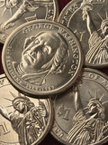 George Washington $1.00 Coins Photographic Print by Jeff Daly