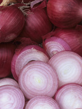 Ruby Ring' Red Storage Onions from a Home Garden Photographic Print by Wally Eberhart