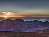 Sunrise at Haleakala Crater, Maui, Hawaii, USA Photographic Print by Reinhard Dirscherl