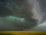 Tornado and Rear Flank Downdraft Approaching Stockton, Kansas Photographic Print by Charles Doswell
