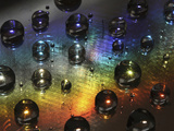 Water Drops on Waxed Surface Photographic Print by Jeff Daly