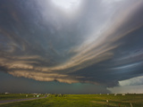 Layered Outflow and Inflow Bands from a Supercell East of Rapid City, South Dakota Photographic Print by Charles Doswell