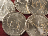 George Washington $1.00 Coins Photographic Print by Jeff Daly