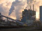 Air Pollution with Toxic Chemical Emissions from a Pulp and Paper Mill Photographic Print by Marc Epstein