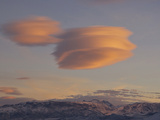 Altocumulus Lenticularis Clouds, Orographic Cloud, Above Coyote Ridge, Eastern Sierra, California Photographic Print by Stephen Ingram