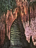 Temple of the Sun Formation, Stalactites and Stalagmites, Big Room, Carlsbad Caverns Photographic Print by Adam Jones