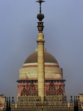 Column at the Front Gate of Parliament House of Delhi Photographic Print by Adam Jones