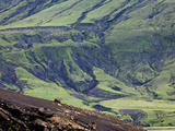Pattern on a Mountain Slope, Iceland Photographic Print by Adam Jones