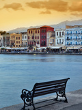 Chania at Dusk, Crete, Greece Lámina fotográfica por Adam Jones