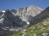 East Face of Longs Peak, a Glacial Headwall in the Rocky Mountains, Colorado, USA Fotografie-Druck von Marli Miller