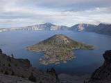 Crater Lake Is Caldera That Formed About 7700 Years Ago Photographic Print by Marli Miller