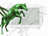 Conceptual Image Displaying the Infection of a Computer by What Is Know as a Trojan Horse Virus Photographic Print by Victor Habbick