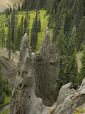 Fossil Fumaroles at the Junction of Munson Creek and Annie Creek Canyons, Crater Lake National Park Photographic Print by Robert & Jean Pollock