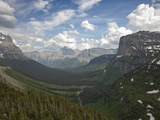Glacial U-Shaped Valley, Glacier National Park, Montana, USA Photographic Print by Marli Miller