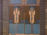 Micrograph of a Computer Microprocessor, LM X200 Photographic Print by Robert Markus
