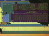 Micrograph of a Computer Microprocessor, LM X200 Photographic Print by Robert Markus