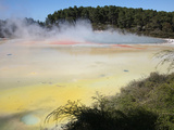 Artist's Palette, Wai-O-Tapu Geothermal Area, Taupo Volcanic Zone, New Zealand Photographic Print by Richard Roscoe