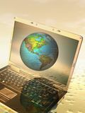 Global Digital Communication Photographic Print by Carol & Mike Werner