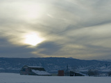 Pre-Frontal Cirrus Clouds Develop over the Colorado Front Range Prior to Severe Winter Weather Fotografie-Druck von Jon Van de Grift
