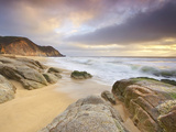 Surf at Gray Whale Cove, California, USA Photographic Print by Patrick Smith