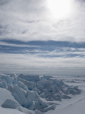 Arctic Ice Landscape with Ice Blocks, Canadian High Arctic, Lancaster Sound, Nunavut, Canada Photographic Print by Louise Murray