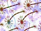 Biomedical Illustration of a Neuron Background Pattern Photographic Print by Carol & Mike Werner